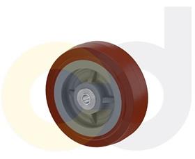 STAINLESS STEEL CASTERS - THERMO-URETHANE WHEELS
