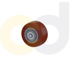 ZINC PLATED CASTERS - THERMO-URETHANE WHEELS