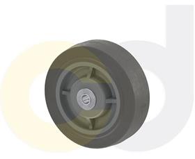 STAINLESS STEEL CASTERS - THERMO-RUBBER WHEELS
