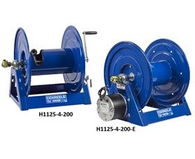 HAND CRANK &amp; POWERED REWIND HOSE REEL