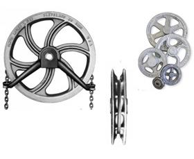 DAVID ROUND CHAIN SHEAVES &amp; LOAD WHEELS OPTIONAL CHAIN GUIDE