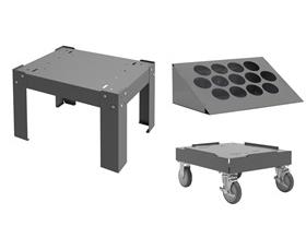 COMPARTMENT BOX SLIDE RACK BASES AND BIN TOPPER