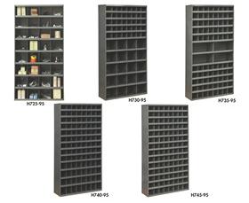 DURHAM TALL STEEL PIGEON HOLE BINS