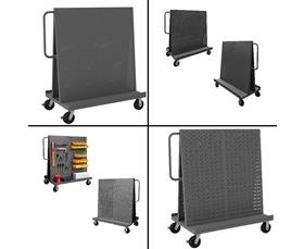 LOUVERED PANEL &amp; PEGBOARD A-FRAME TRUCKS