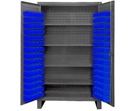 HEAVY DUTY STORAGE CABINETS WITH HOOK-ON BINS