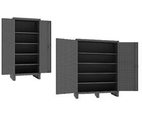 EXTRA HEAVY DUTY CABINET WITH PEGBOARD DOORS &amp; SHELVES