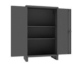 EXTRA HEAVY DUTY CABINET WITH PEGBOARD DOORS &amp; SHELVES