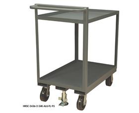 2 SHELF STOCK TRUCKS WITH FLOOR LOCK