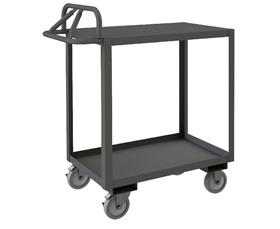 ROLLING STOCK CART WITH ERGONOMIC HANDLE