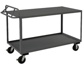 ROLLING STOCK CART WITH ERGONOMIC HANDLE
