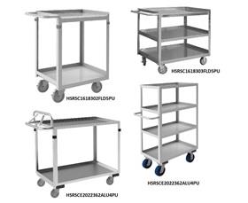 STAINLESS STEEL SHELF STOCK CARTS