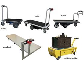 PONY EXPRESS MOTORIZED PLATFORM CARTS FOR MATERIAL HANDLING
