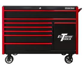 DX SERIES ROLLER CABINET WITH POWER TOOL DRAWER &amp; EXTREME POWER WORKSTATION® HUTCH