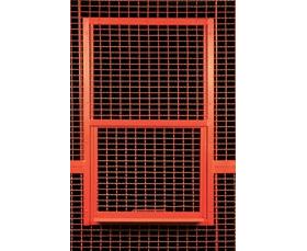 HIGH SECURITY WIRE PARTITION SYSTEM: SERVICE WINDOW PANELS