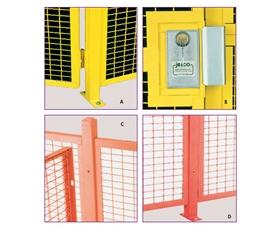 HIGH SECURITY WIRE PARTITION SYSTEM: INSTALLATION COMPONENTS