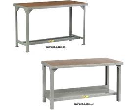 ALL-WELDED STEEL WORKBENCHES WITH HARDBOARD TOP