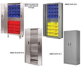 HEAVY DUTY BI-FOLD DOOR STORAGE CABINETS