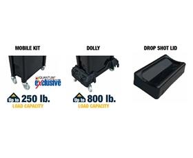 CRUSADER THIN TRASH CANS - ACCESSORIES