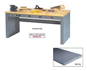 ELECTRONIC WORKBENCHES WITH PANEL LEGS