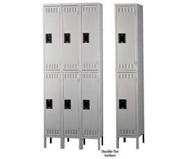 TENNSCO DURABLE STEEL LOCKERS - DOUBLE-TIER