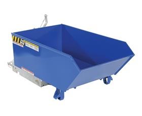 LOW PROFILE 90 DEGREES SELF-DUMPING STEEL HOPPERS