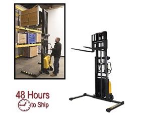 COMBINATION HAND PUMP AND ELECTRIC STACKER