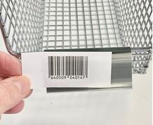 CLIP-LABEL™ FOR WIRE BASKETS
