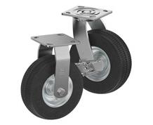 CASTERDEPOT TOP PLATE CASTERS - NEVER-FLAT WHEEL - CAPACITIES UP TO 500 LBS.