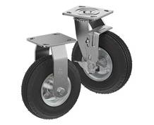 CASTERDEPOT TOP PLATE CASTERS - PNEUMATIC WHEEL - CAPACITIES UP TO 450 LBS.