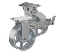 CASTERDEPOT TOP PLATE CASTERS - CAST IRON WHEEL - CAPACITIES UP TO 2500 LBS.