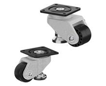 CASTERDEPOT LEVELING CASTERS - NYLON WHEEL- FOOT ADJUSTMENT - CAPACITIES UP TO 700 KG.