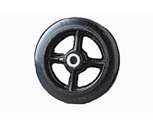 RUBBER MOLD-ON / CAST IRON WHEELS