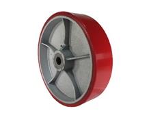 POLYURETHANE ON CAST IRON WHEELS