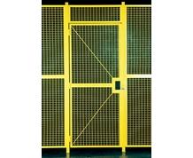 HIGH SECURITY WIRE PARTITION SYSTEM: HINGE DOORS