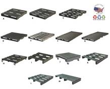 STOCKED PLASTIC PALLETS