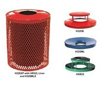 EXPANDED METAL RECEPTACLES & LIDS