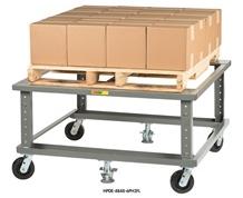 ADJUSTABLE HEIGHT ERGONOMIC MOBILE PALLET STAND