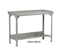 ALL-WELDED STEEL WORKBENCHES WITH BACK & END STOPS