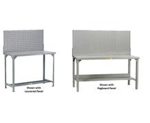 ALL-WELDED STEEL WORKBENCHES WITH PEGBOARD OR LOUVERED PANELS