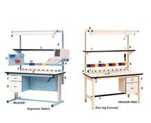 ERGONOMIC BASE WORK STATION AND ELECTRIC HEIGHT WORKBENCHES  - OPTIONAL ACCESSORIES