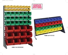 COMPLETE PRE-CONFIGURED PANELS & RACKS W/ BINS