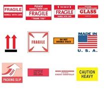 SHIPPING AND CAUTION LABELS