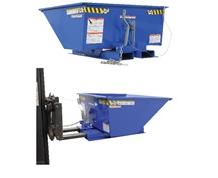 LOW PROFILE D-STYLE SELF-DUMPING HOPPERS