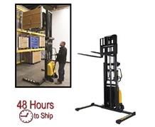 COMBINATION HAND PUMP AND ELECTRIC STACKER