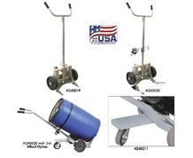 STAINLESS STEEL KNOCKDOWN DRUM TRUCK - US. PAT. NO. 9,302,688